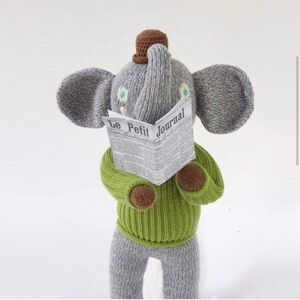 Blabla Toys Hercule the Elephant Knit Toy Stuffy 14”